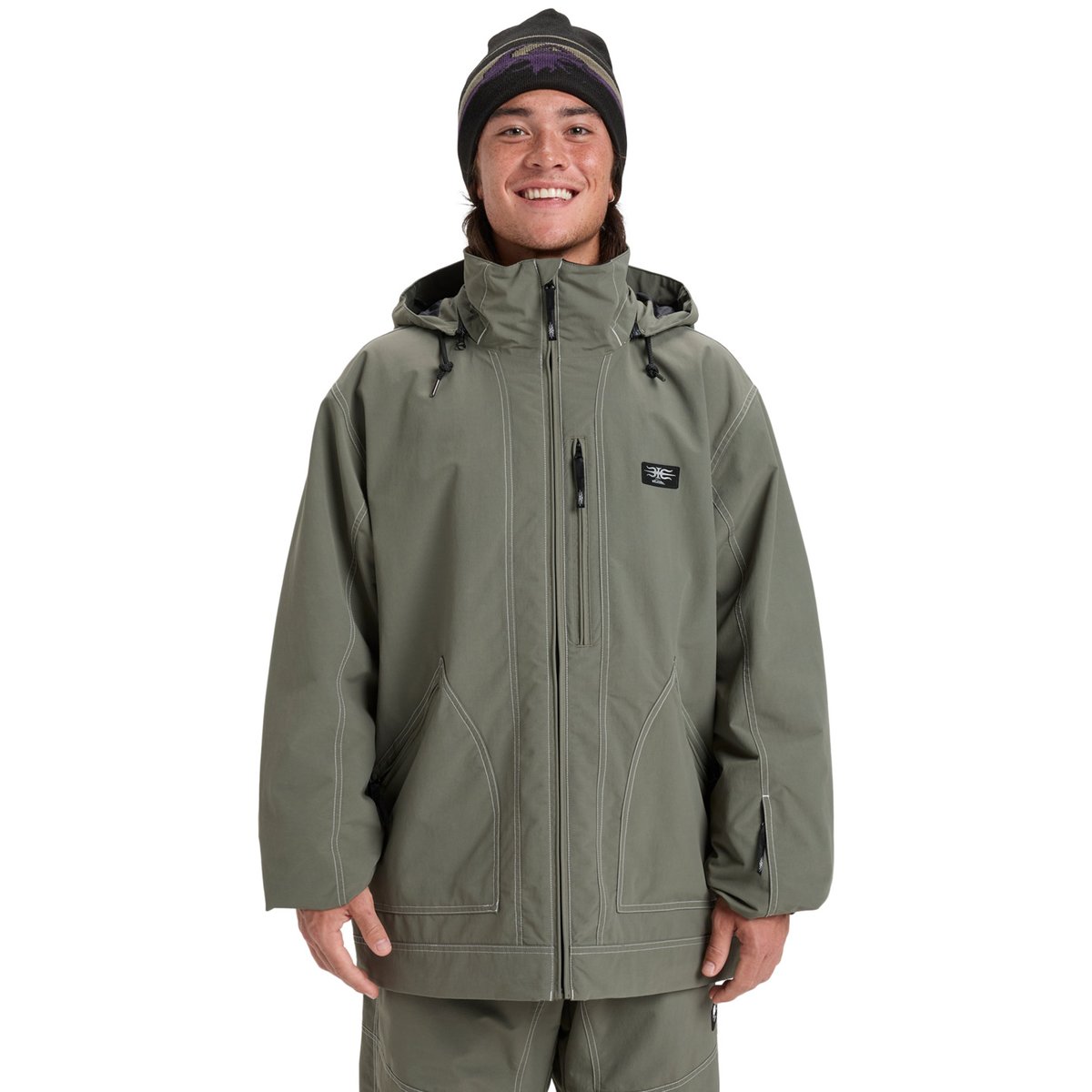 Veste de snow technique LIVE WIRE vert dusty olive, QUIKSILVER