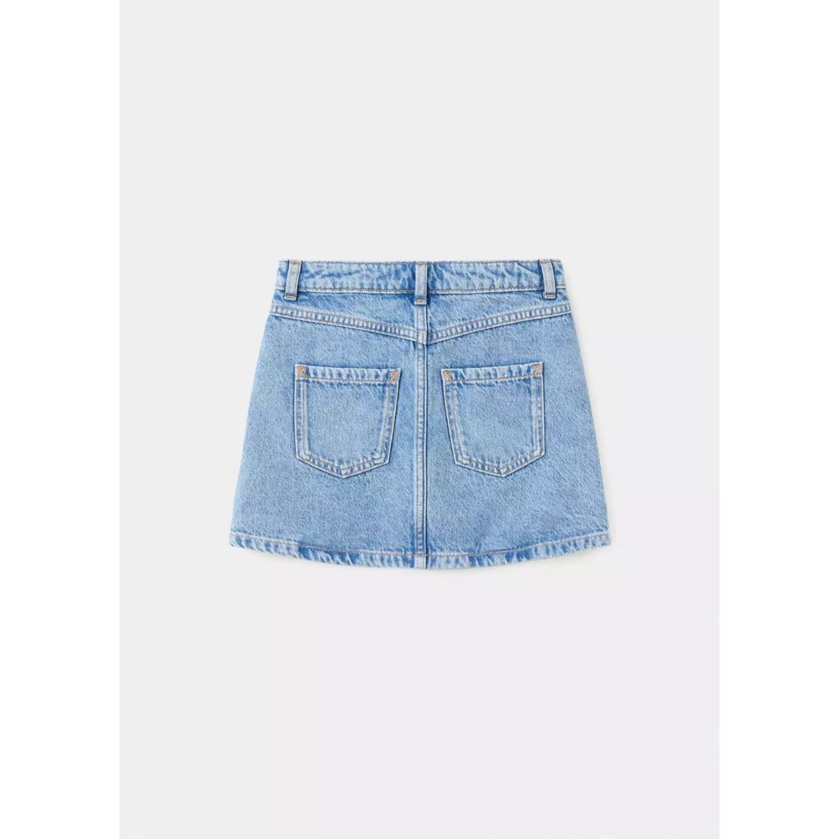 Jupe en jean à clous bleu moyen, MANGO KIDS