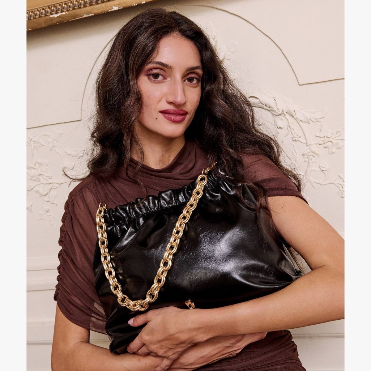 Sac À Main MELVINA sac à main slouchy noir, BOCAGE