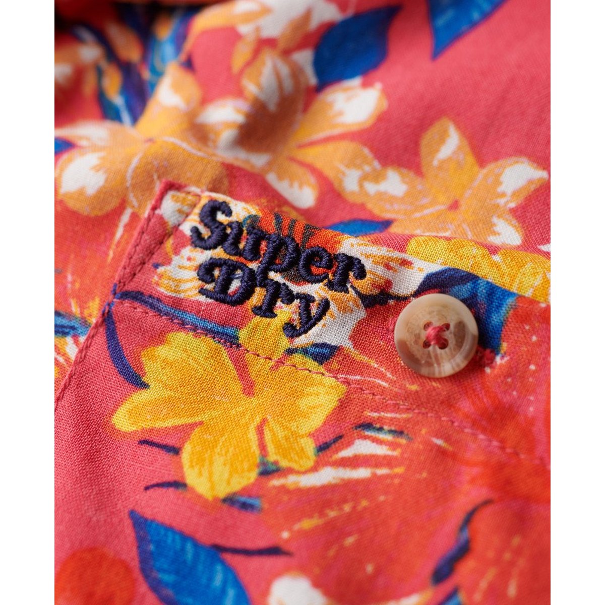 Chemise Beach Resort rose anémone, SUPERDRY