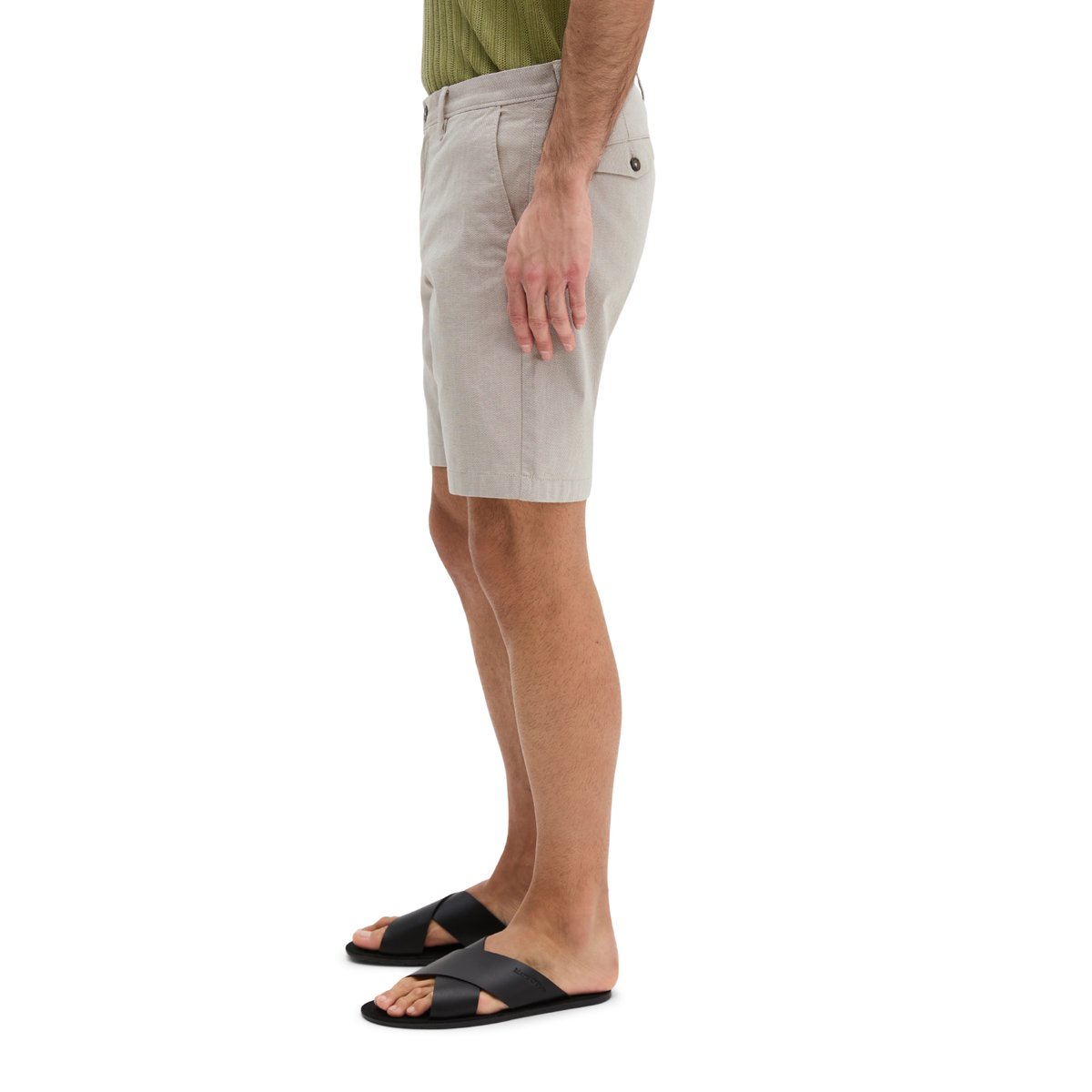 Short modèle Salo slim en coton bio mélangé vert clair, MARC O'POLO