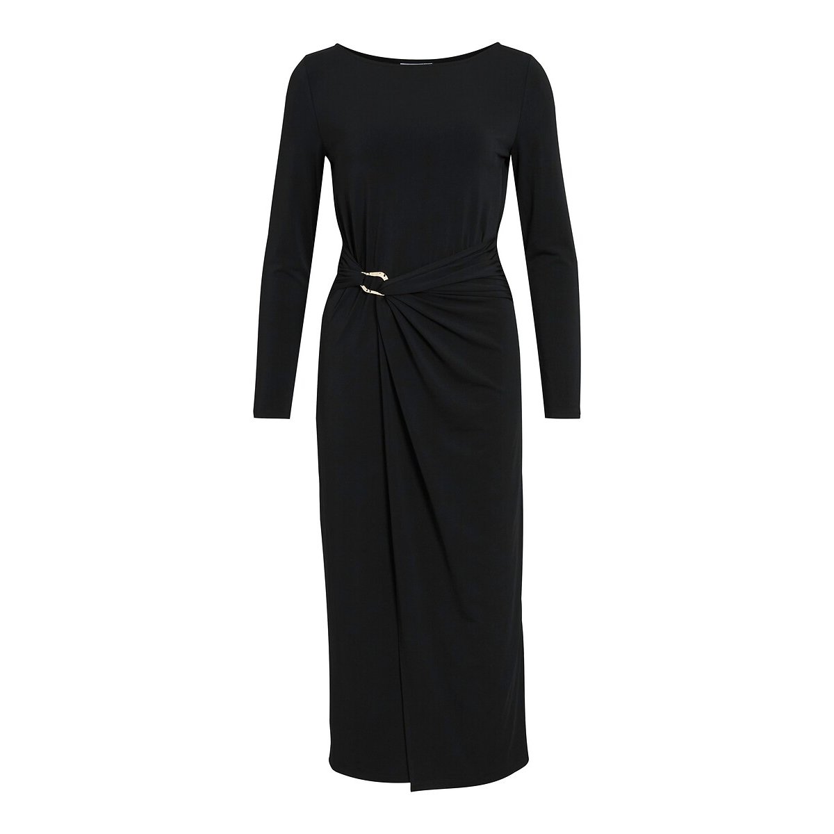 Jewelled Detail Draped Maxi Dress black, VILA