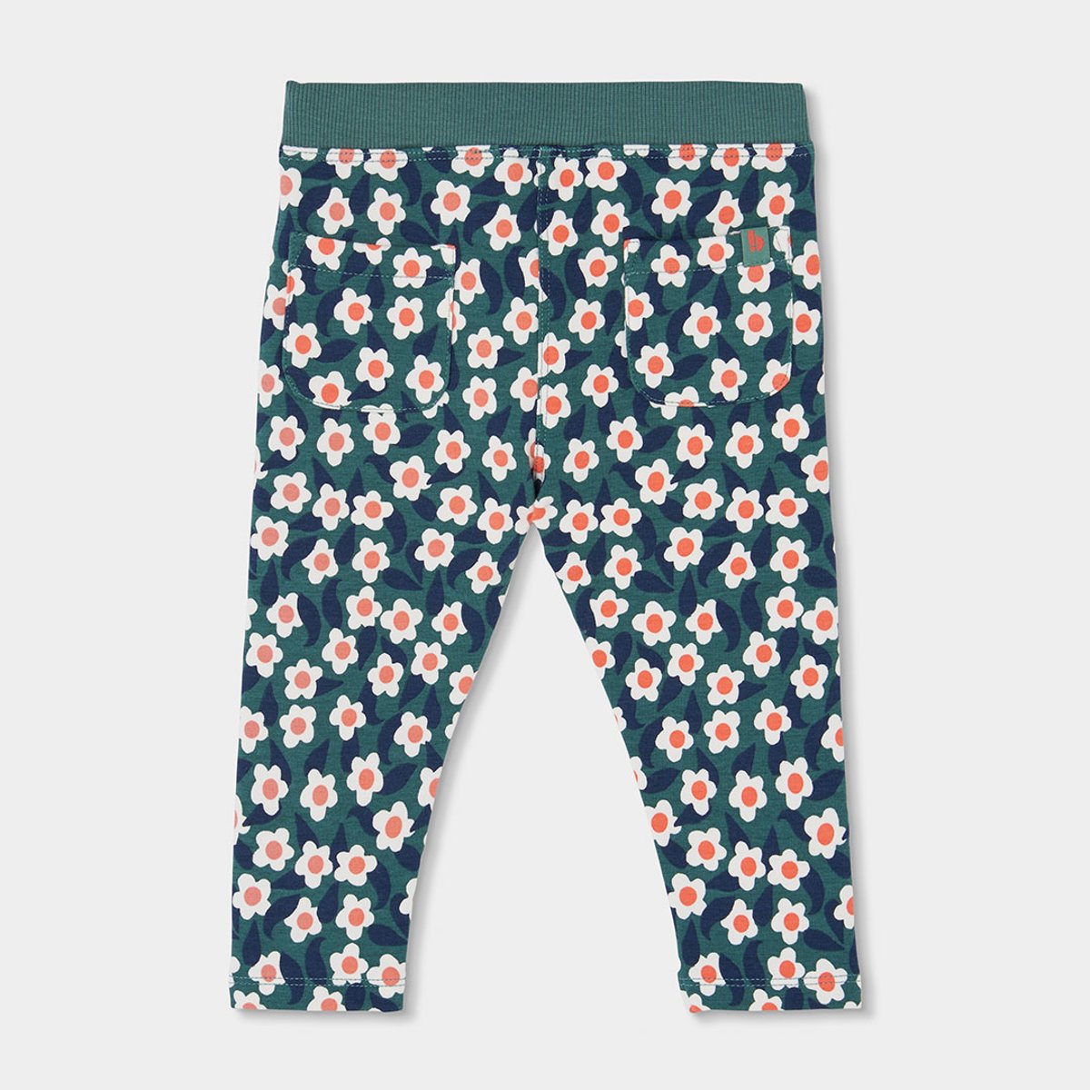 Pantalon fille molleton imprimé fleurs multicolore, BOBOLI