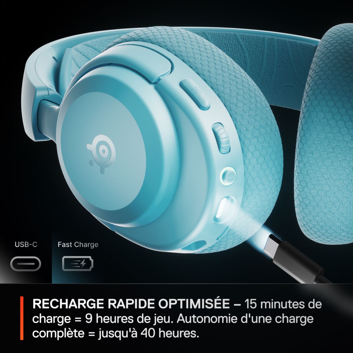 Casque gamer Arctis Nova 3 XW Aqua couleur unique, STEELSERIES