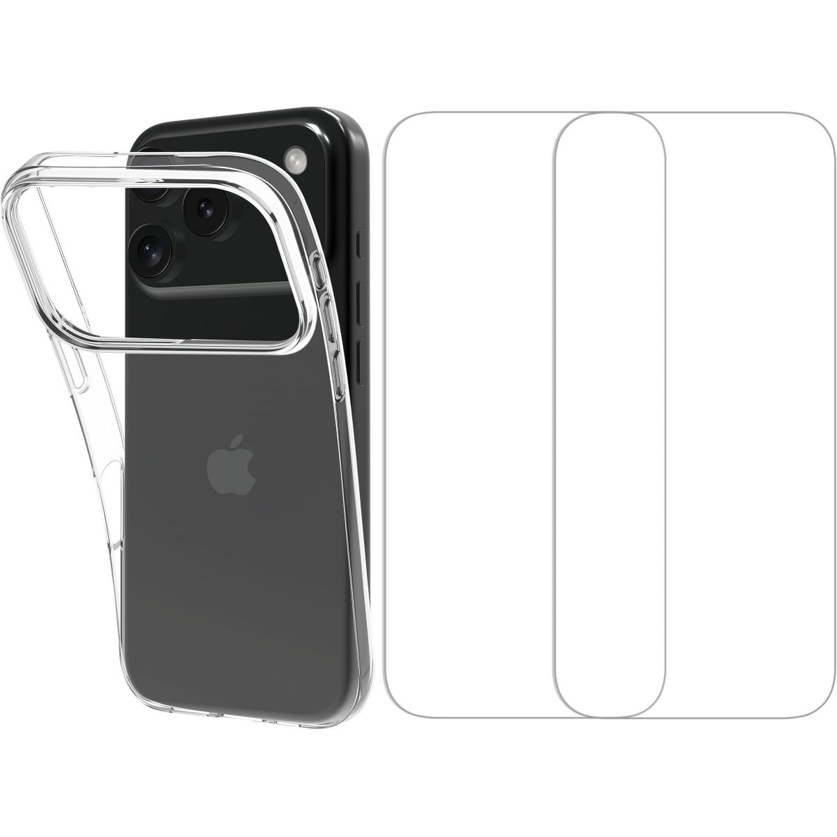 Coque intégrale iPhone 17 / 18 Pro Max coque + verre X2 couleur unique, ESSENTIEL B