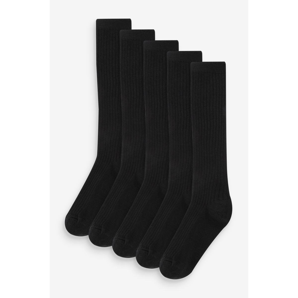 Chaussettes montantes, lot de 5 noir, NEXT
