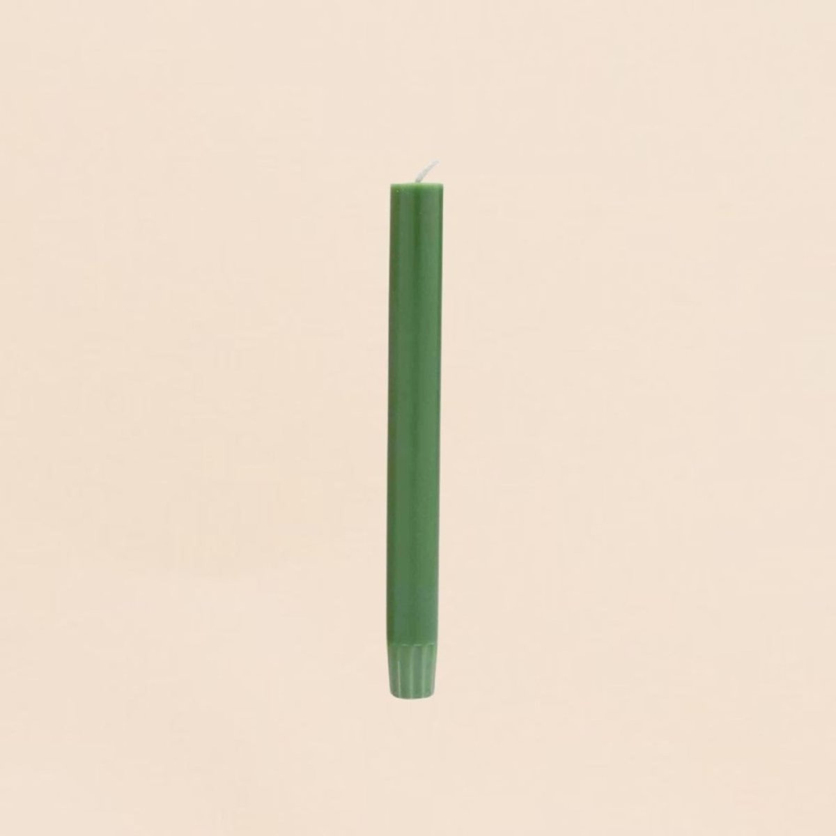 Set de 10 bougies cierges 20 cm vert foncé, ORIGINALHOME