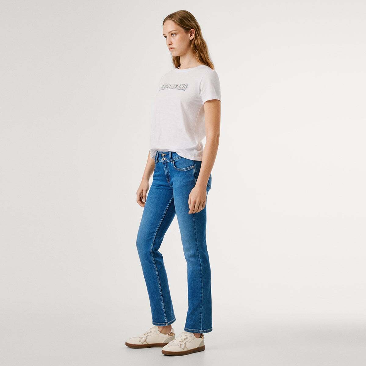 Jean Coupe Slim, Taille Moyenne - Gen faded azure powerflex, PEPE JEANS