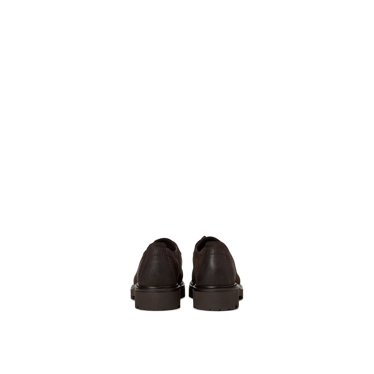 Chaussures à lacets, modèle Phil en cuir velours ciré marron fonce, MARC O'POLO
