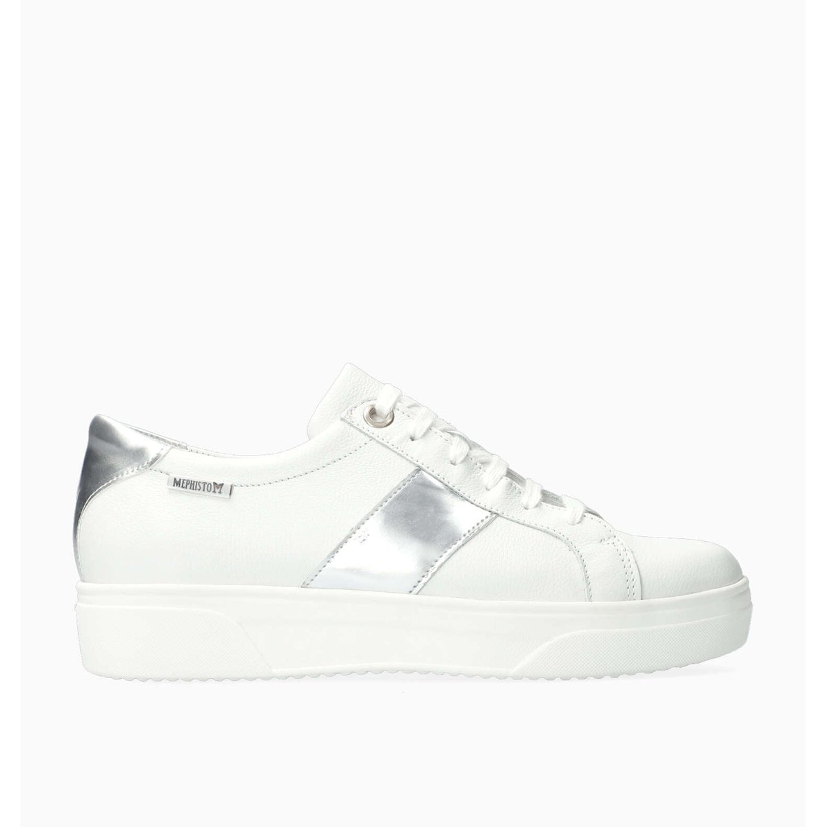 Derbies en cuir FAY blanc 5133, MEPHISTO