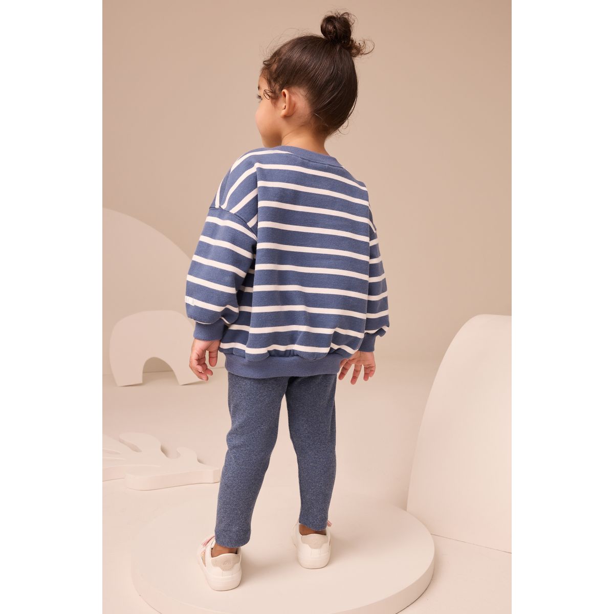 Ensemble sweat et legging personnages à rayures bleu marine, NEXT