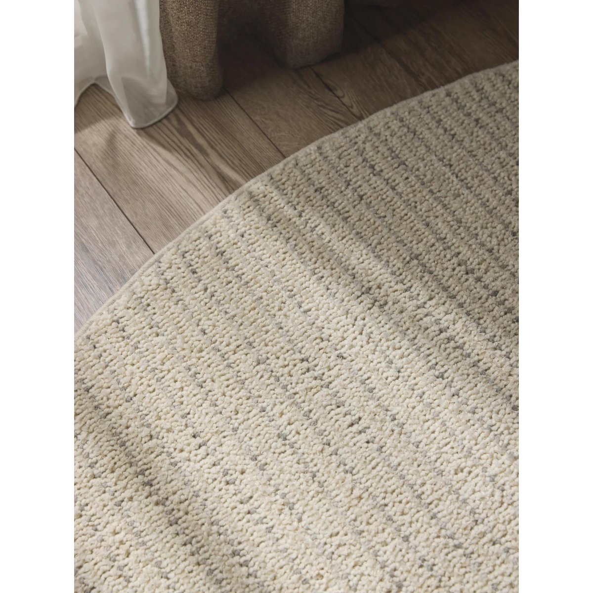 Tapis rond LILIBETH crème, BENUTA
