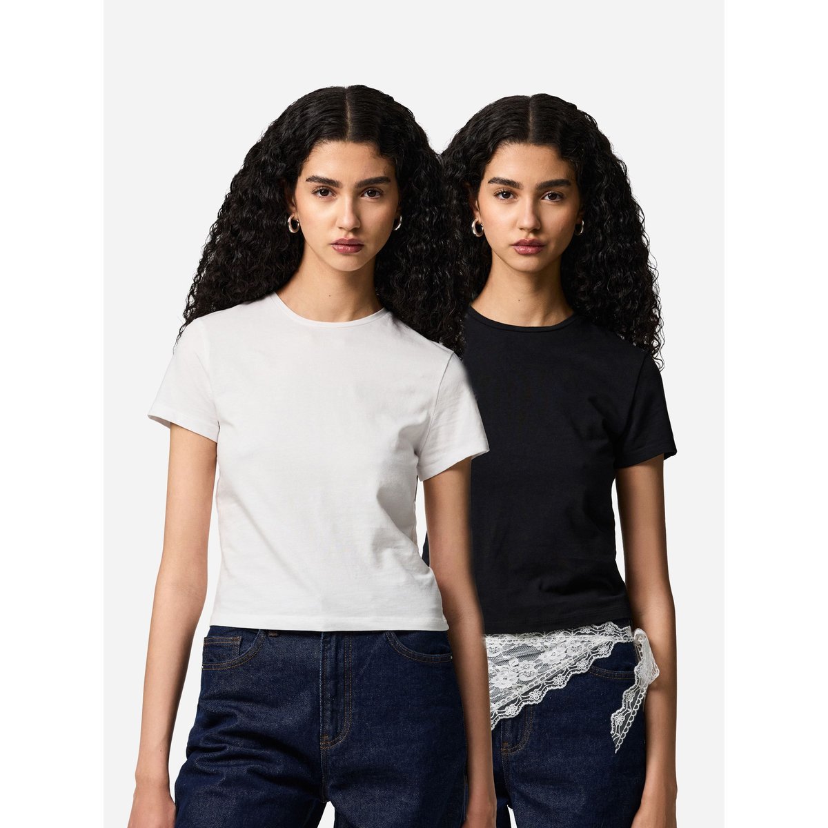 T-Shirt noir - black, PIECES