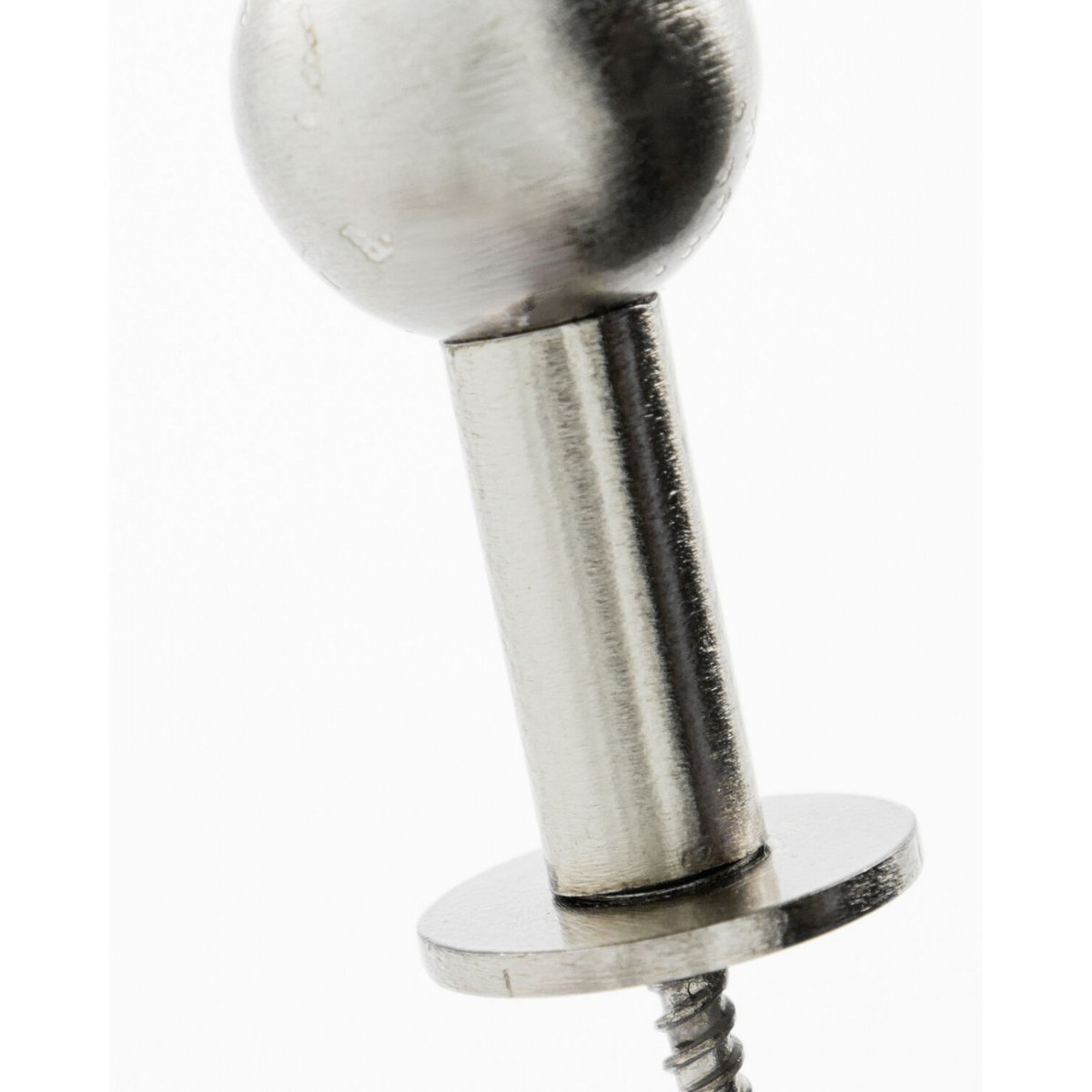 Lot de 2 patères en acier Ball dia 2 cm argent, HOUSE DOCTOR