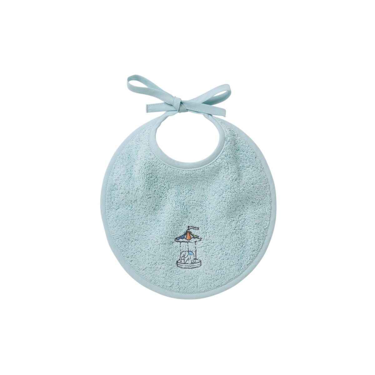 Mini bavoir coton INSTANT ciel, CARRE BLANC