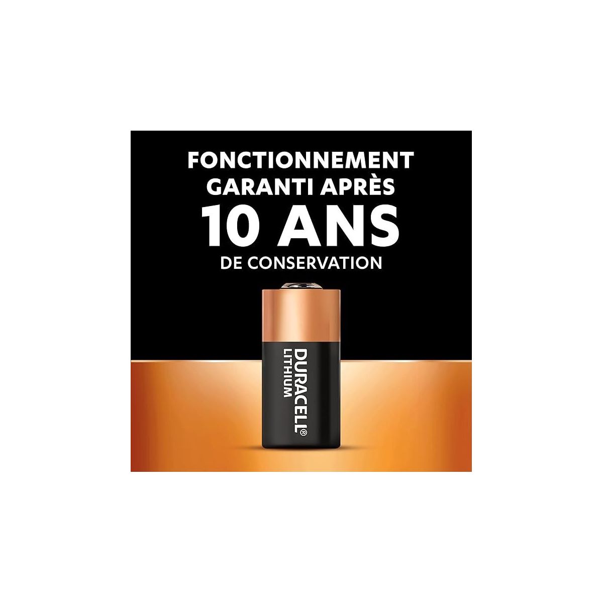 Pile CR 123 x1 Lithium couleur unique, DURACELL