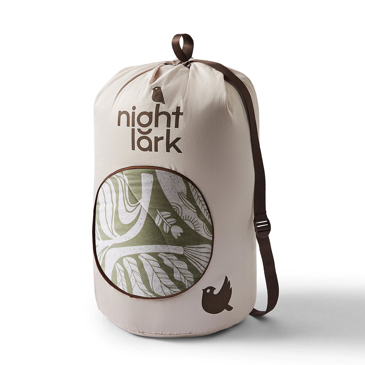 6 Tog Coverless Duvet And Pillowcase Set Olive Meadow olive, NIGHT LARK