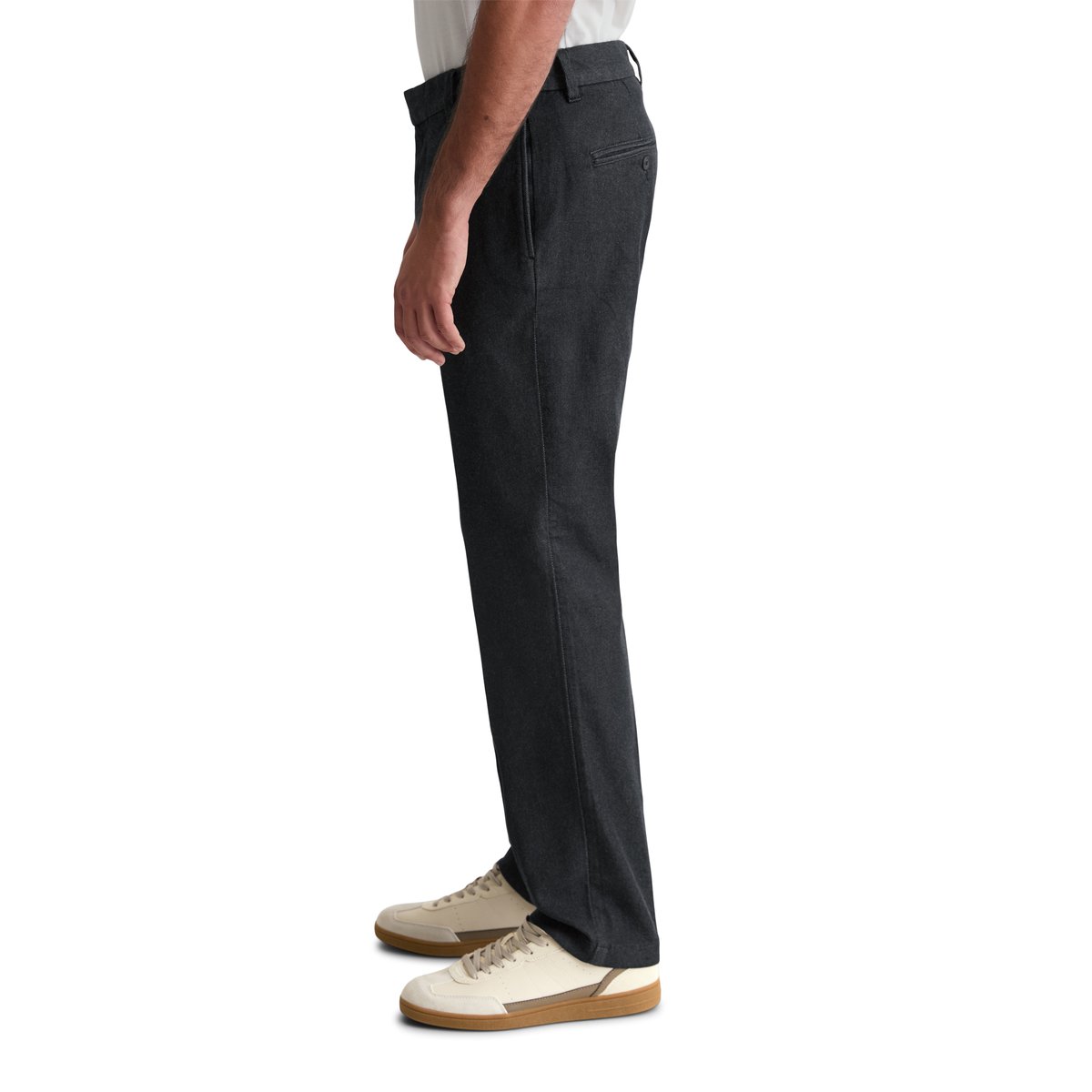 Pantalon modèle Bunkris droit en denim de coton bio bleu foncé, MARC O'POLO