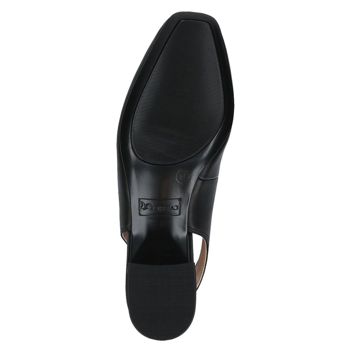 escarpin en cuir noir nappa, CAPRICE