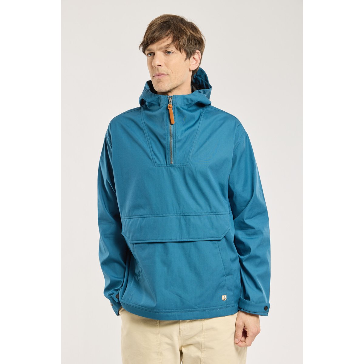 Vareuse déperlante en coton bleu glacial, ARMOR-LUX