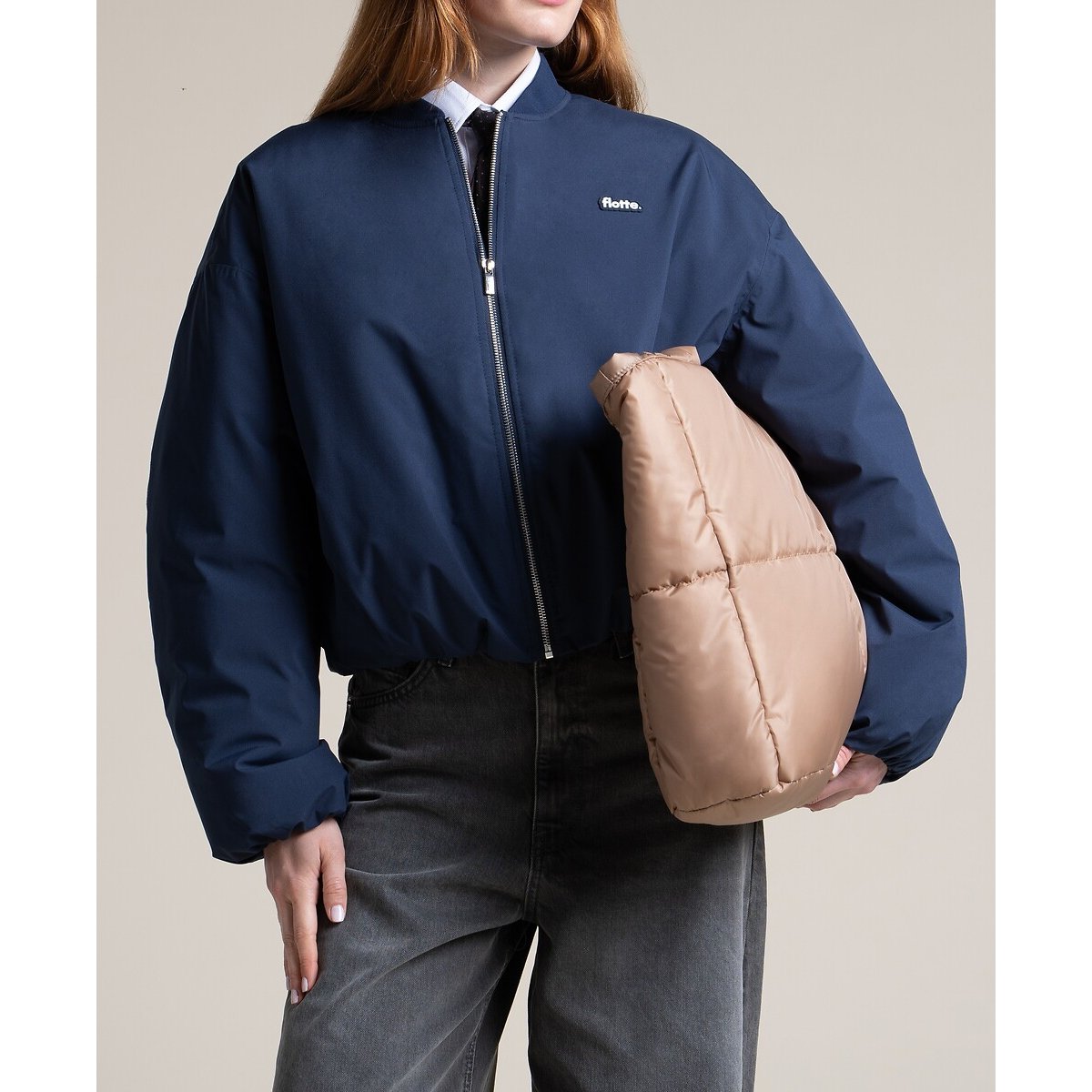 Blouson bomber, ALESIA indigo, FLOTTE