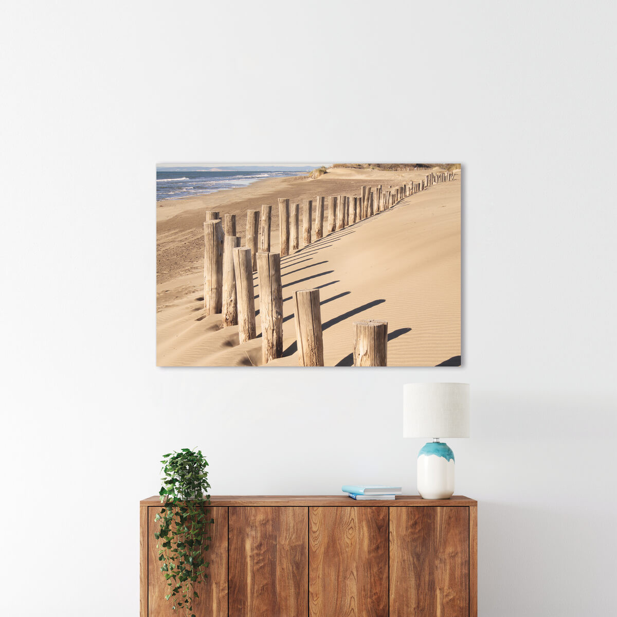 Tableau Mural Chemin Bois PLAGE tableau en verre synthétique, CEANOTHE