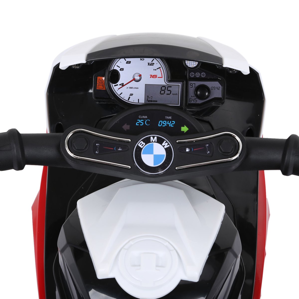 Moto électrique à conducteur assis PP Bleu rouge, HOMCOM