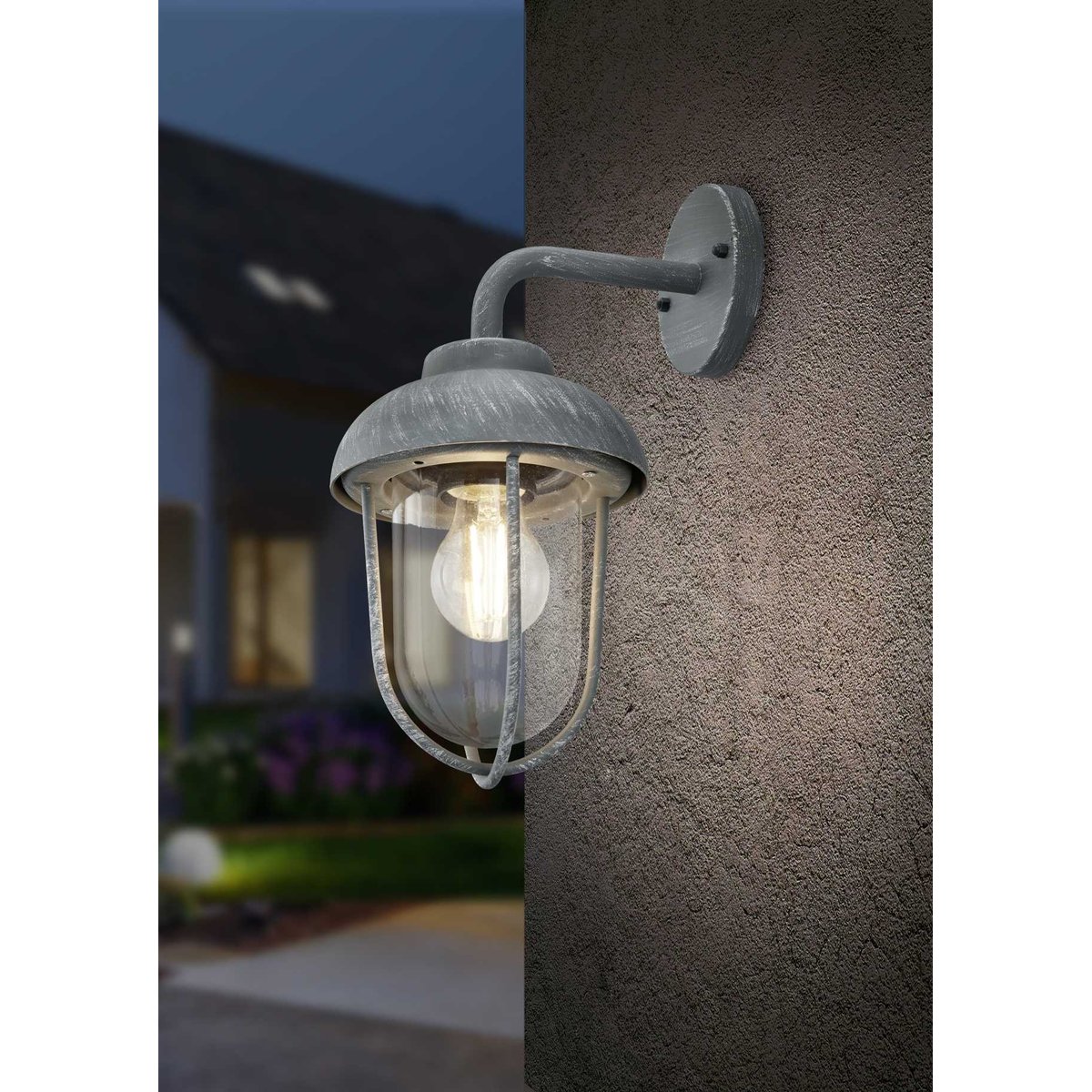 Applique outdoor rétro métal Duero rouille, TRIO