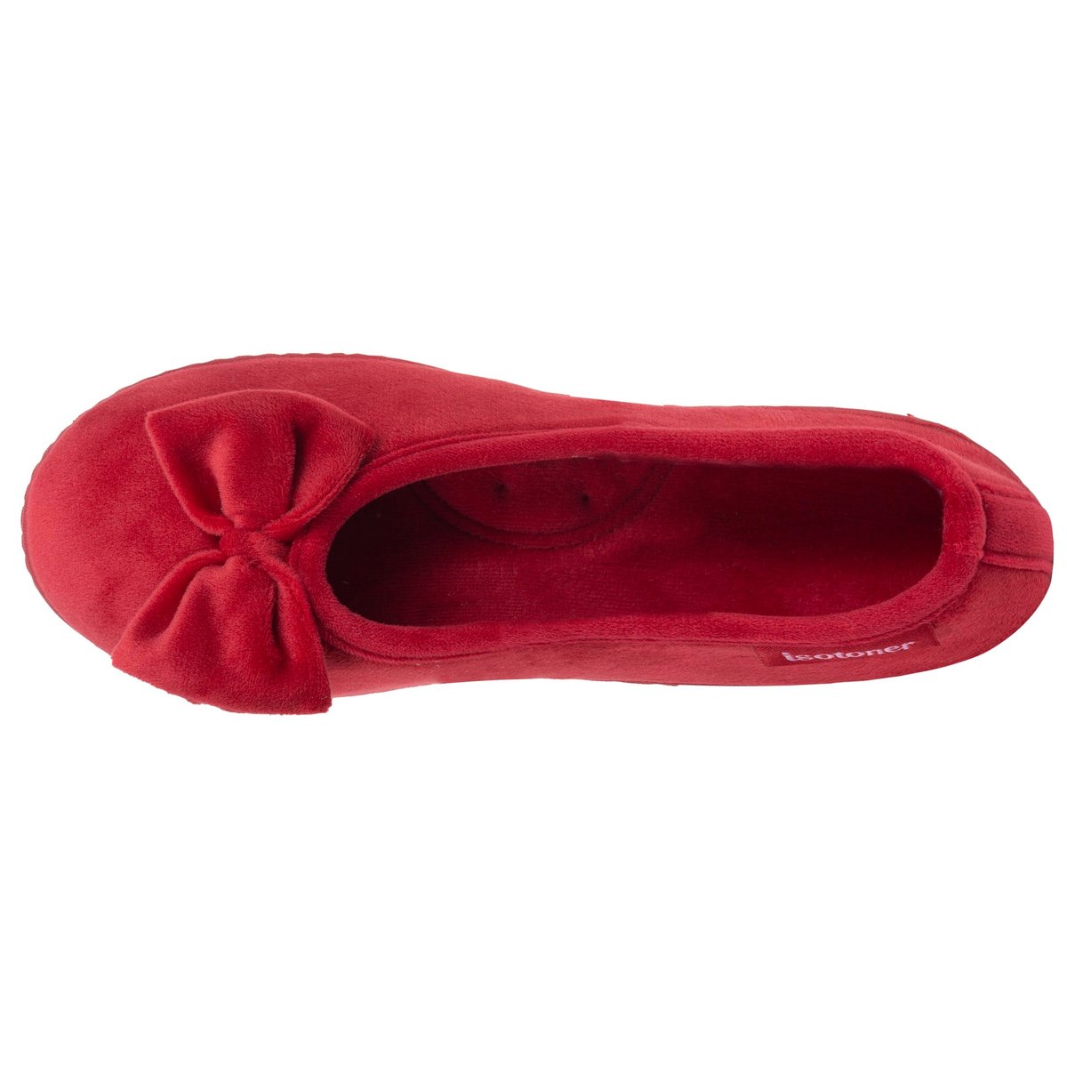 Chaussons Ballerines rouge, ISOTONER