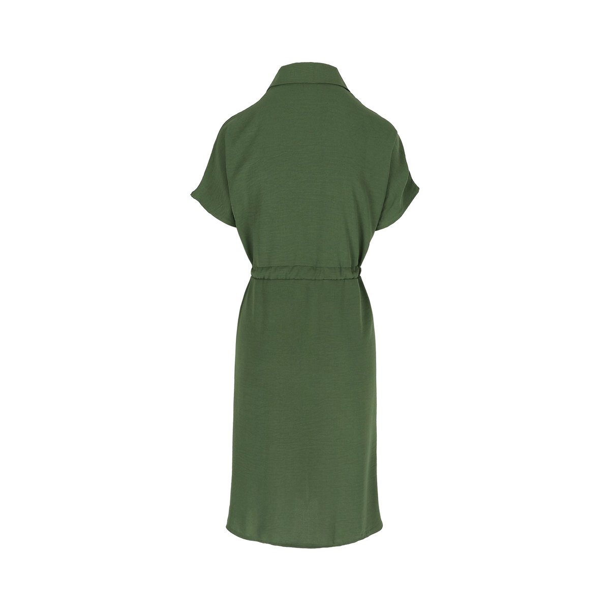 Robe-chemise mi-longue khaki, LOLALIZA