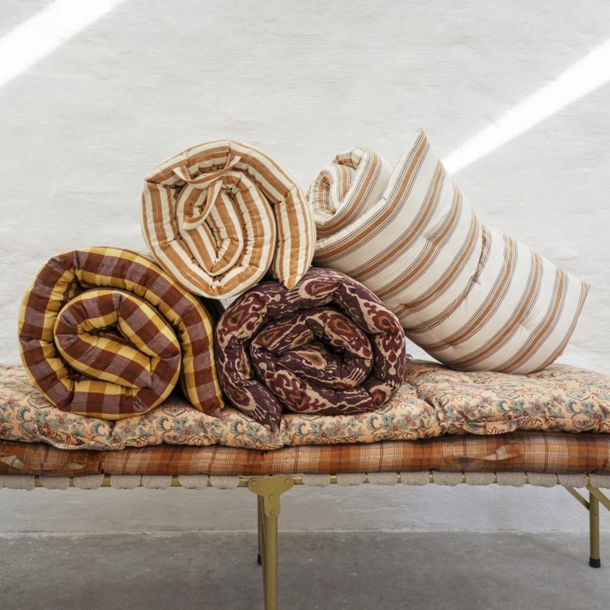 Grand matelas de sol imprimé floral pêche, MADAM STOLTZ