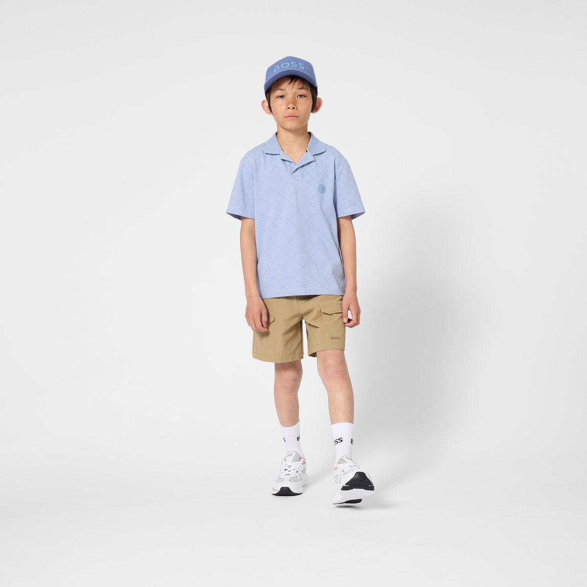 Bermuda en molleton dark taupe, BOSS KIDSWEAR