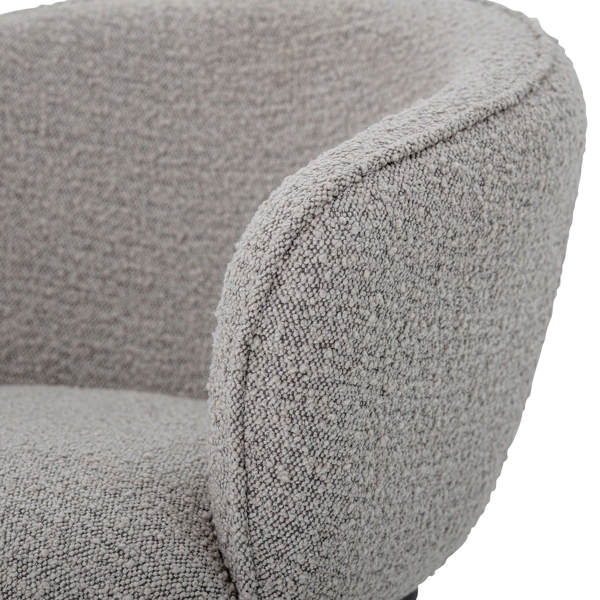 Fauteuil en tissu Cortone gris, BLOOMINGVILLE