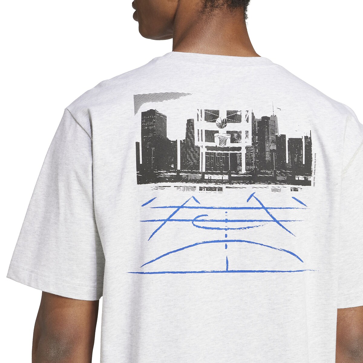 T-shirt manches courtes Codes Photoreal gris clair, ADIDAS SPORTSWEAR