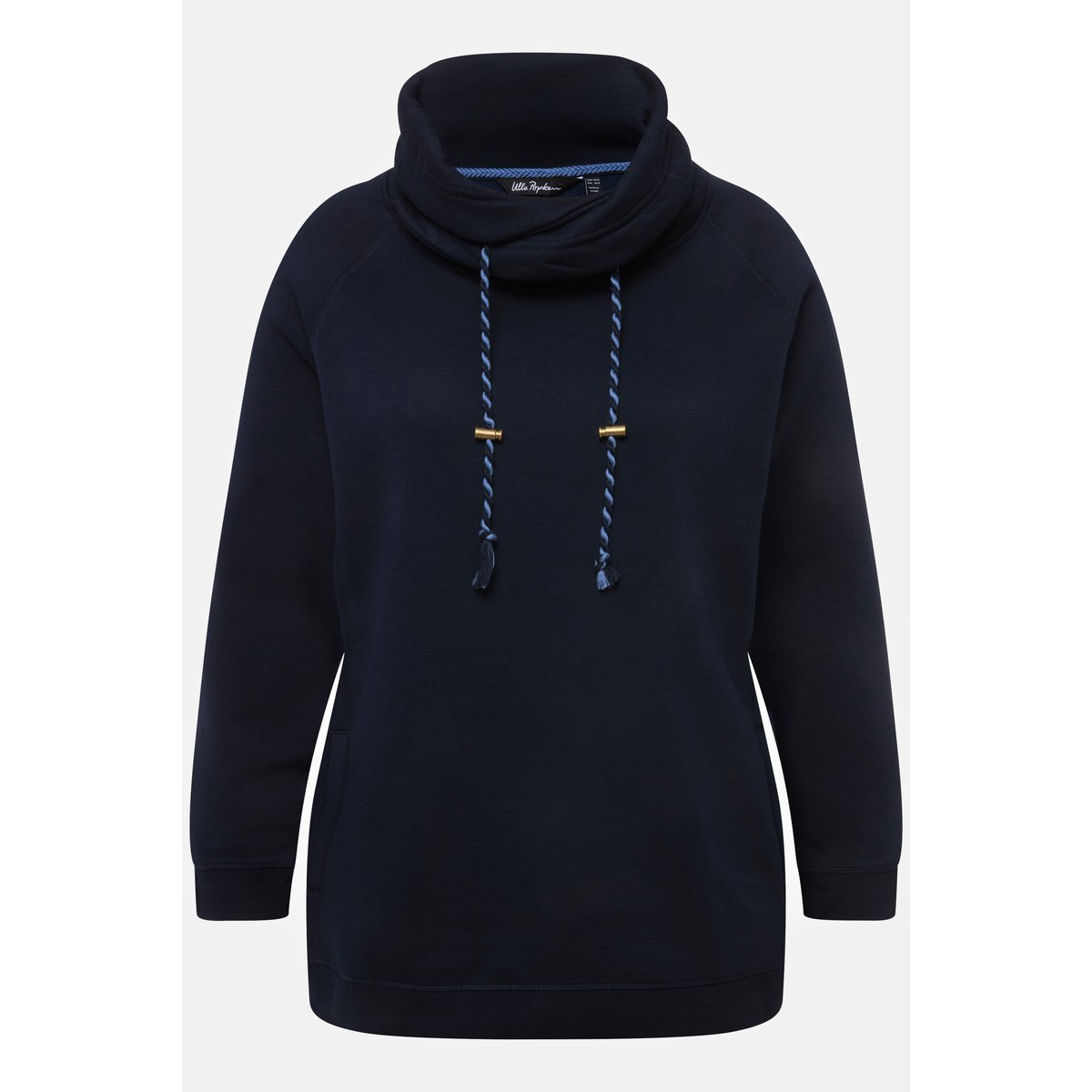 Sweat-shirt à large col montant marine, ULLA POPKEN