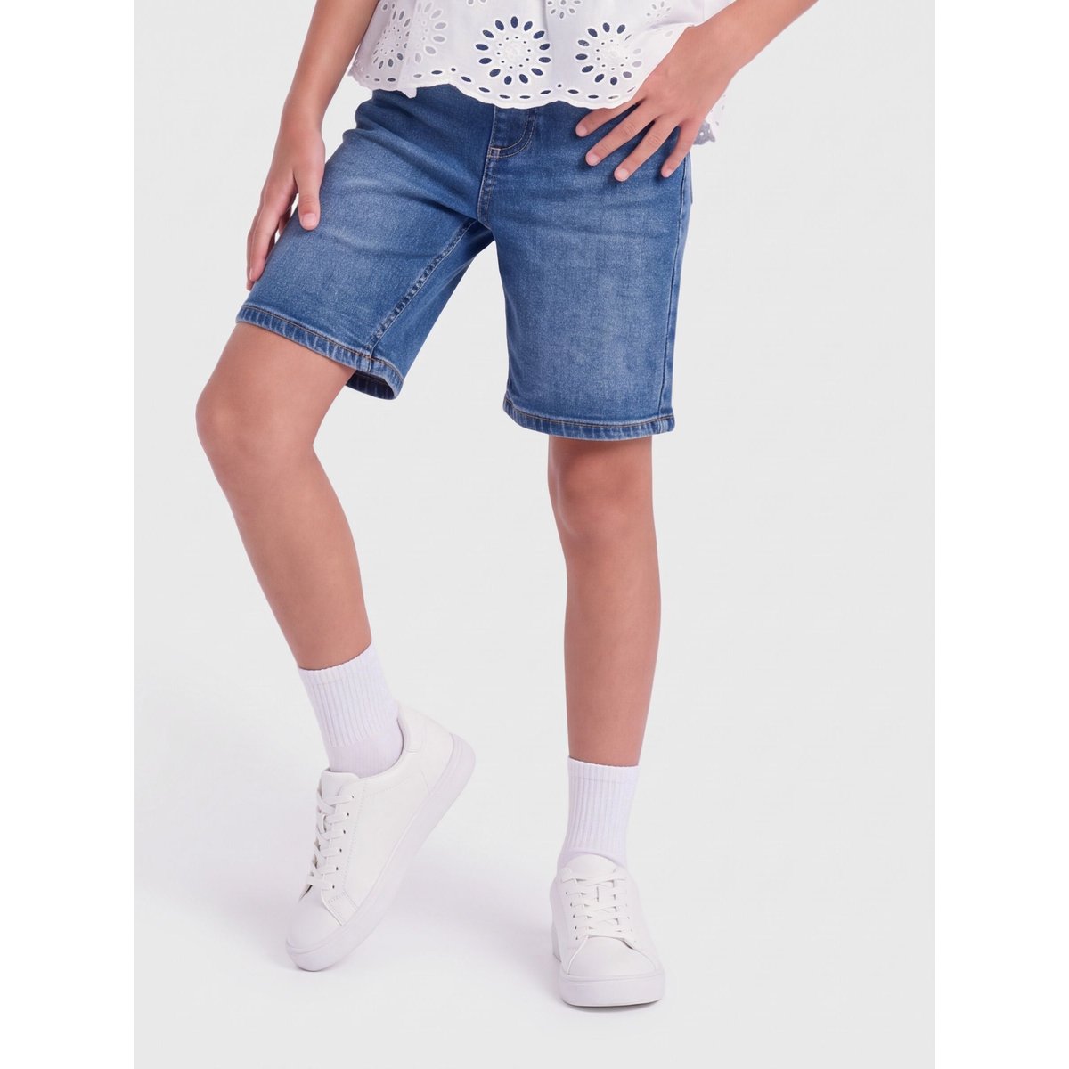 Short En Denim medium blue denim 1, KIDS ONLY