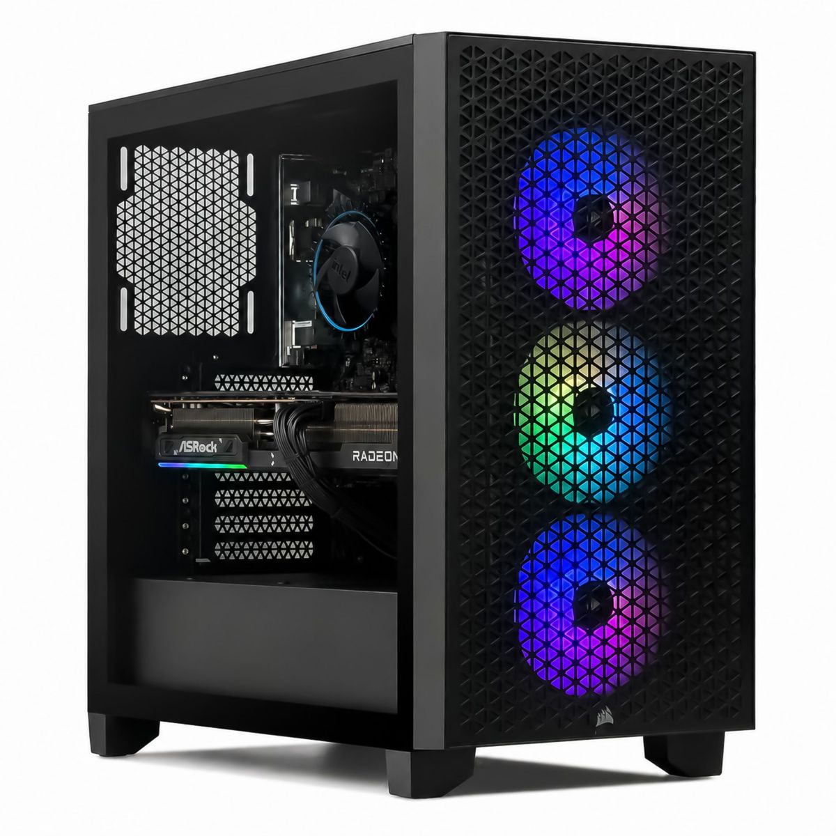 PC Gamer 3000D - AMD Ryzen 5 5500 - AMD Radeon RX 9060 XT - 16 Go RAM DDR4 - SSD 1 To - SANS OS couleur unique, CORSAIR