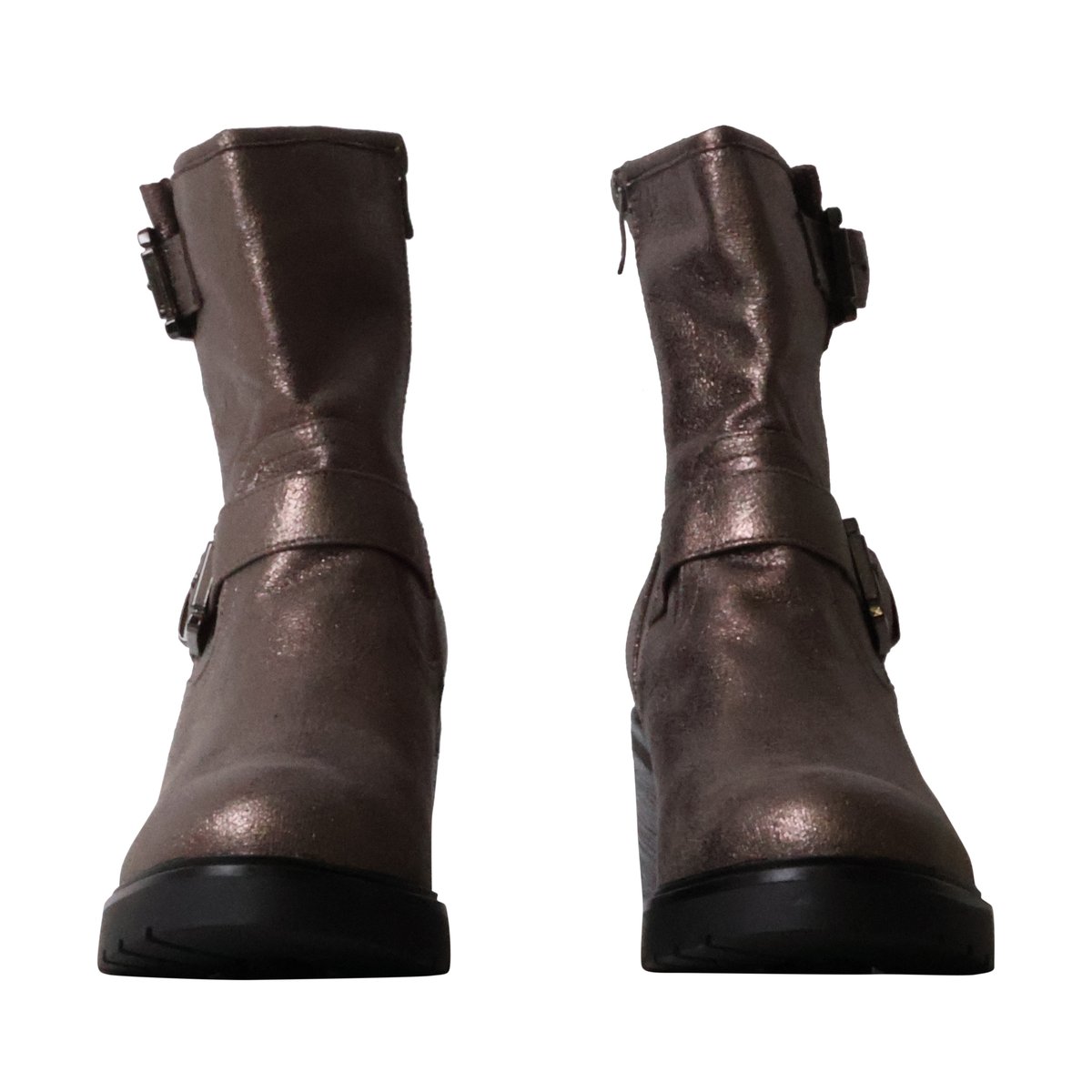 Bottines à Zip antracite-gun, ENZA NUCCI