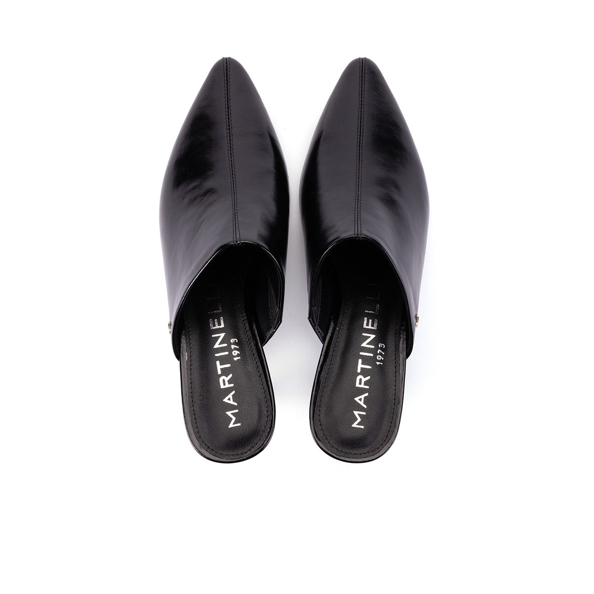 Chaussures à talon cuir Adda black, MARTINELLI