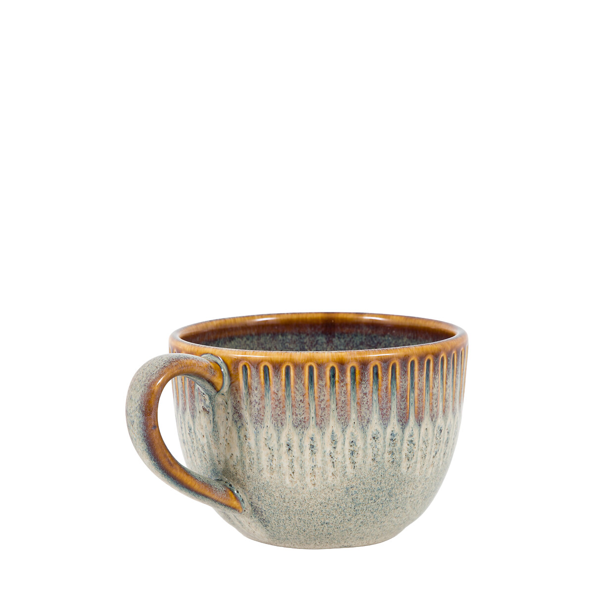 Set of 4 Harville Ridged Mugs in Stone brown , ÉDITÉ
