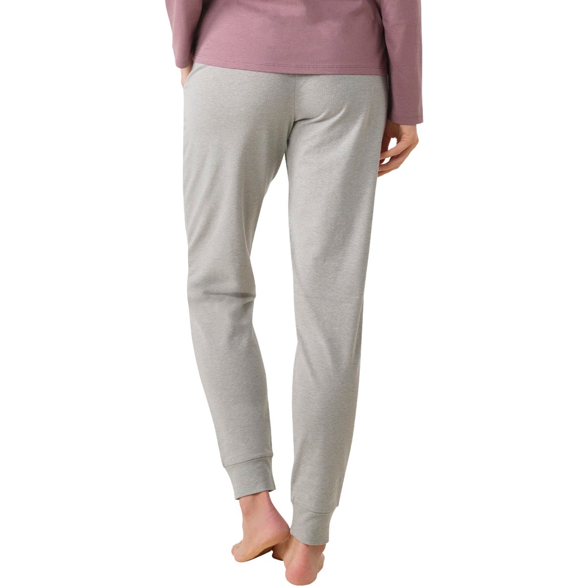 Pyjama long  SPORT rose-gris, ATHENA