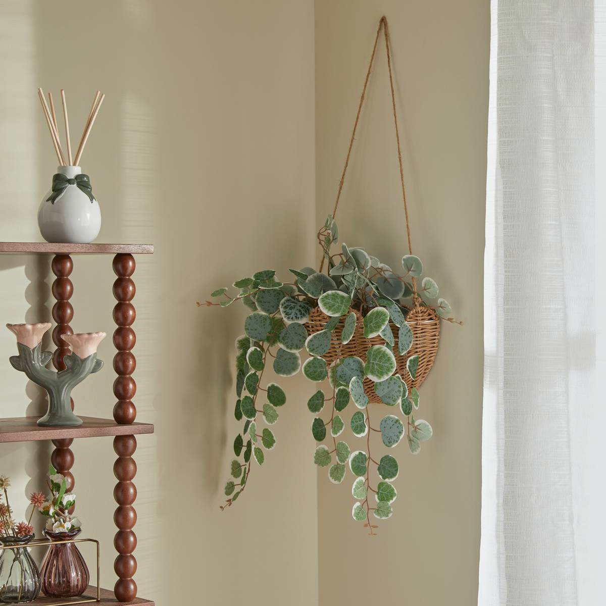 Plante artificielle suspendue MONA vert, ATMOSPHERA