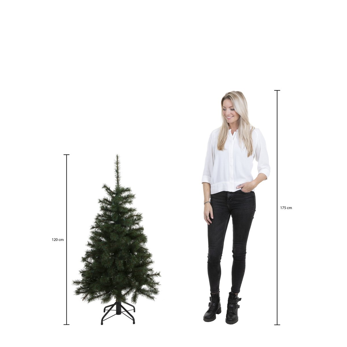 Sapin de Noël artificiel H120 cm TUSCAN vert, TRIUMPH TREE