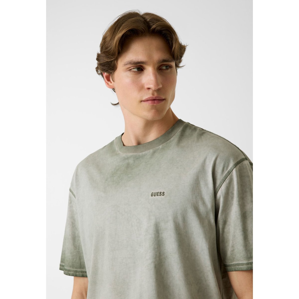 T-Shirt À Coupe Régulière vert multi, GUESS