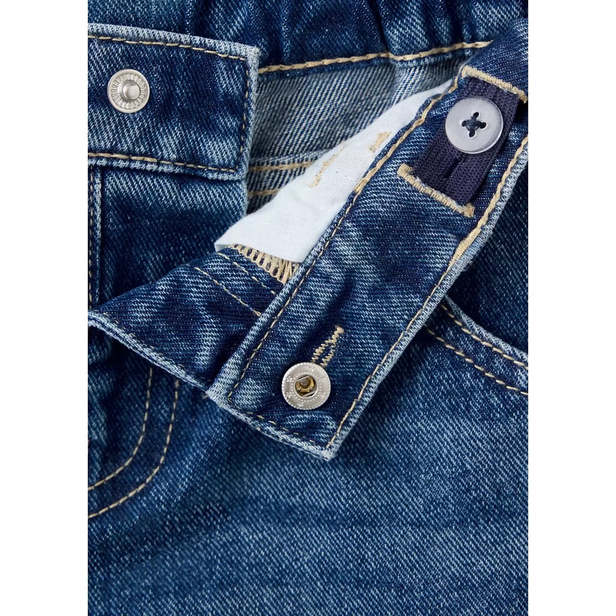Jean droit cargo bleu foncé, MANGO BABY