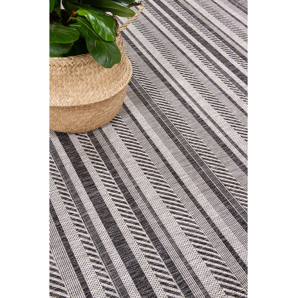 Tapis salon et chambre intérieur extérieur moderne LINY marron, NOVATREND