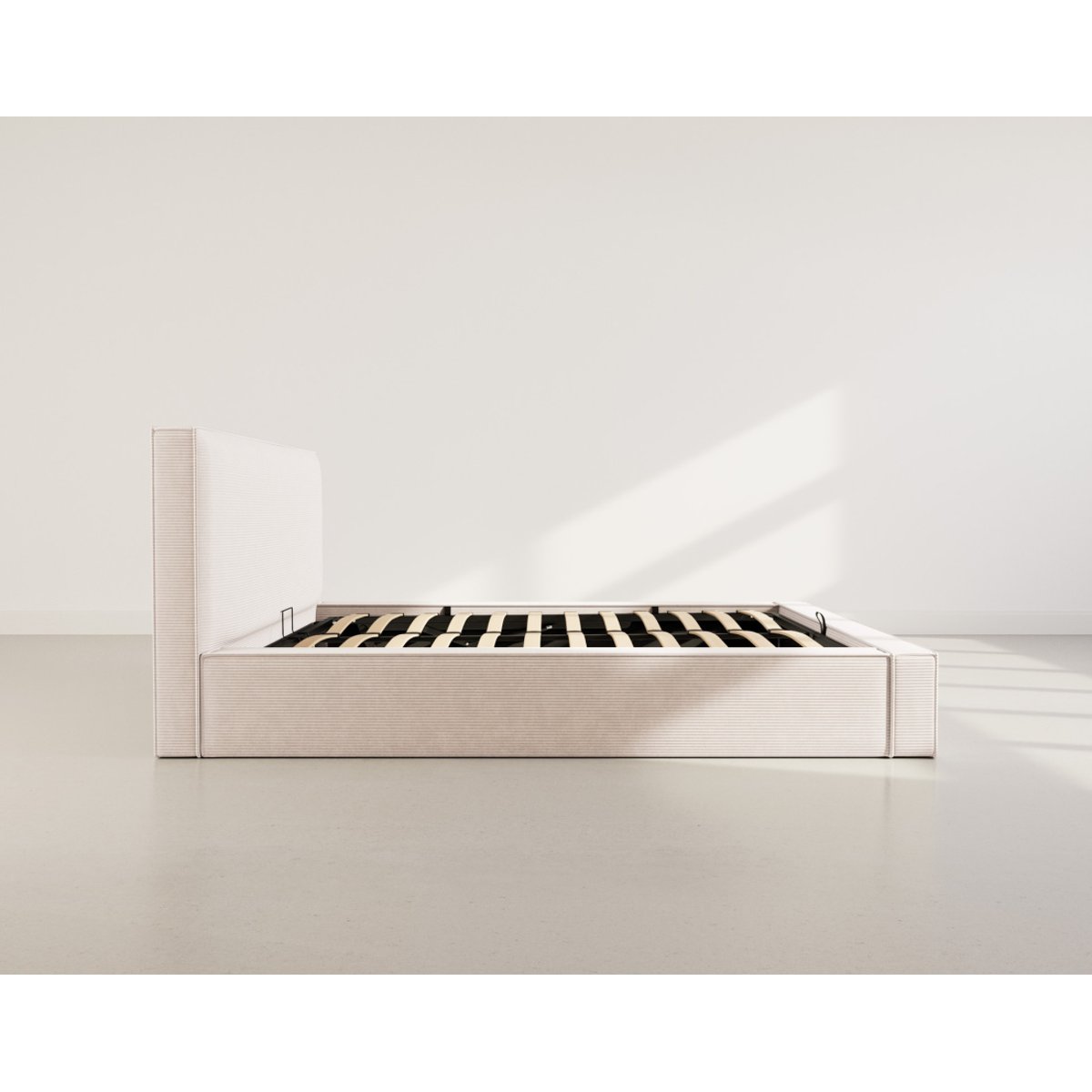 Lit coffre - TOPAZE beige, BEST MOBILIER