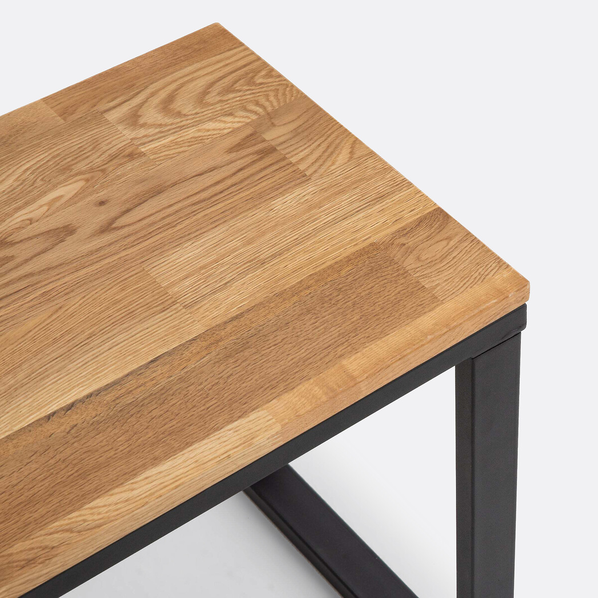 Banc chêne massif abouté vernis L160 cm, Hiba naturel, LA REDOUTE INTERIEURS
