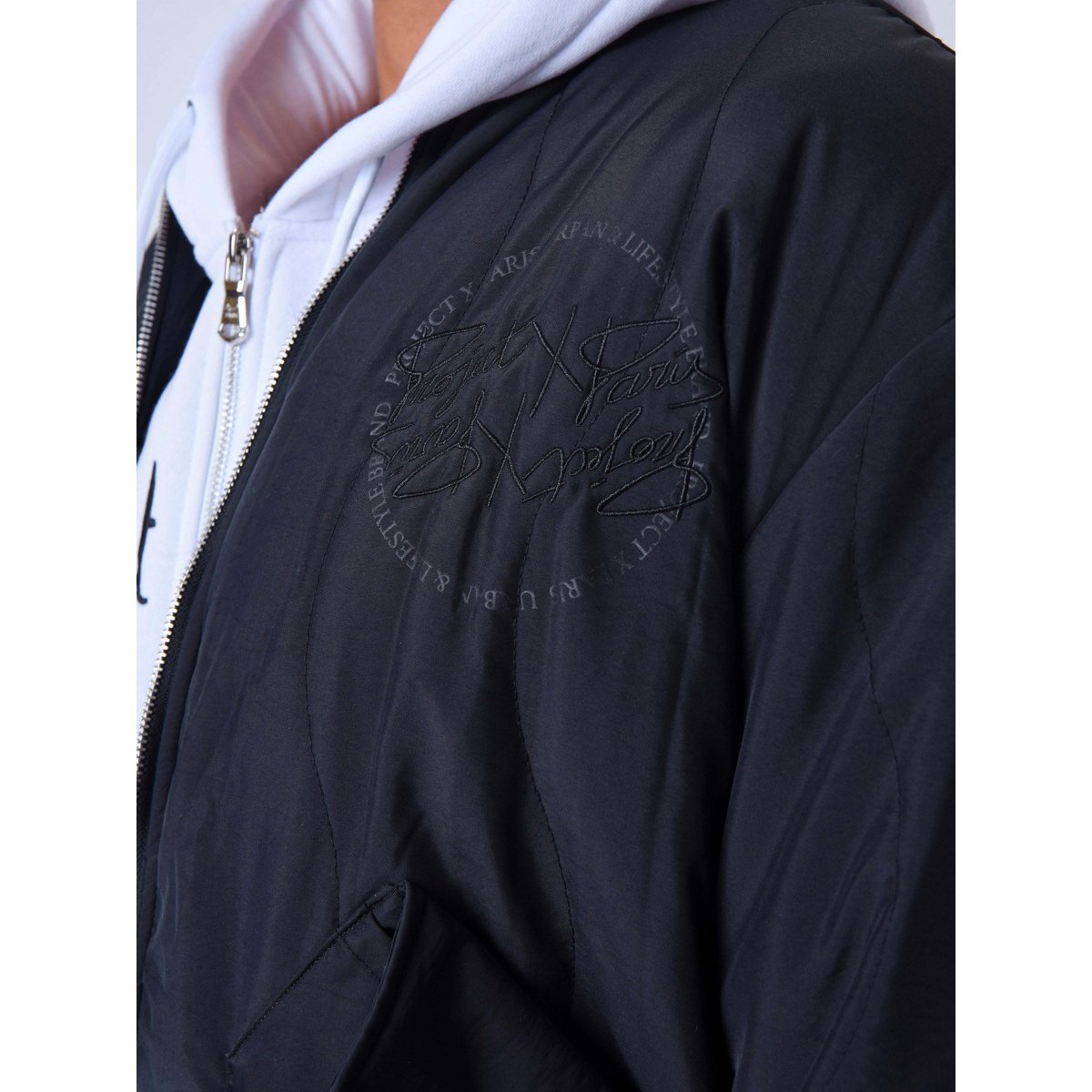 Veste matelassage vague noir, PROJECT X
