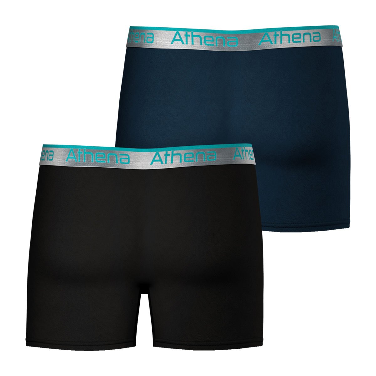 Boxers, lot de 2, 720 STRETCH AJUST noir-bleu, ATHENA